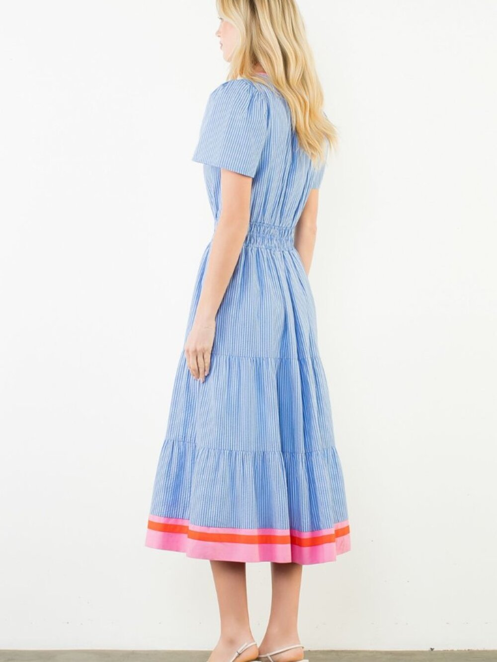 THML Striped Textured Maxi Dress - Picture 4 of 9